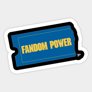 Fandom Power (Block Buster Homage) Sticker